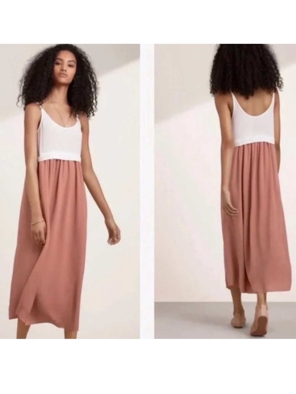 Aritzia Wilfred Bisous Silk Dress